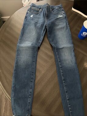 Good American Men's Skinny Jeans in Faded Blue